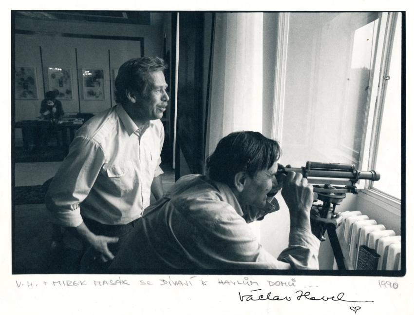 Václav Havel a Miroslav Masák, 1990. Zdroj: archiv Miroslava Masáka