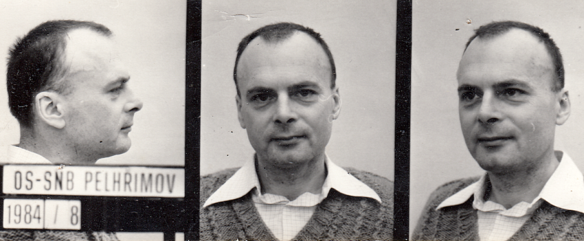 Jan Litomiský na fotografii z období nuceného dohledu po propuštění z vězení. Zdroj: archiv pamětníka