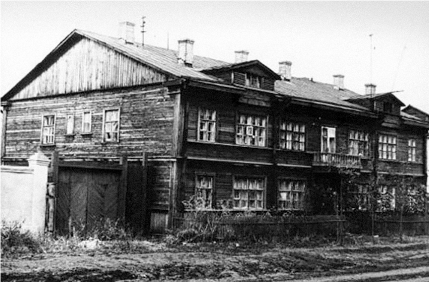 Dům v Rjazani, ve kterém Alexandr Solženicyn v letech 1957–1965 žil.