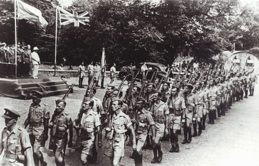 Českoslovenští vojáci v Anglii, 1943. Zdroj: archiv pamětníka