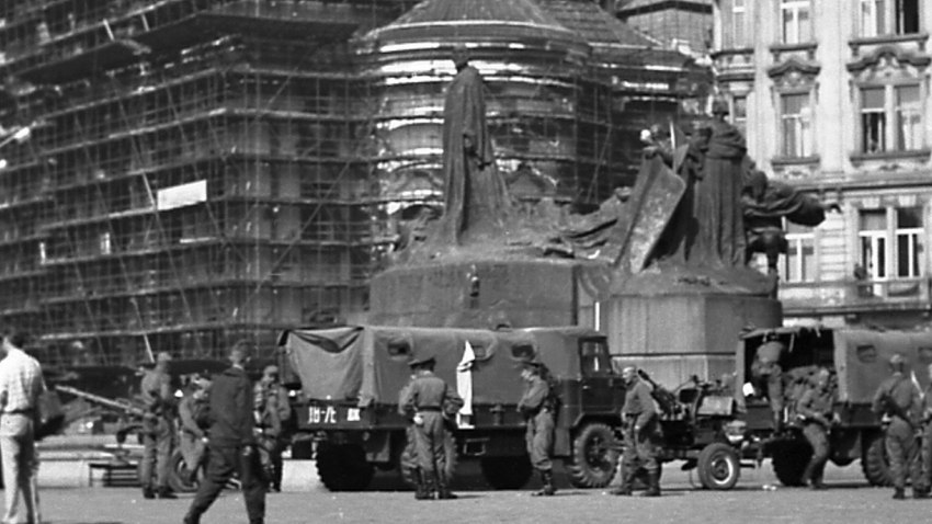 Praha - 21. srpen 1968. Zdroj: archiv pamětníka