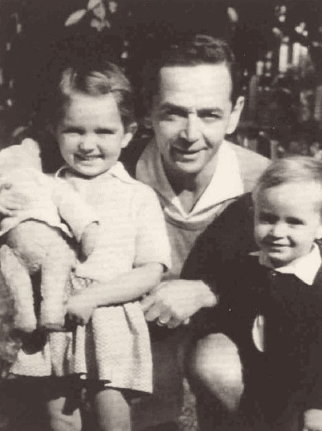 Richard Glazar s dětmi - Pavlou a Richardem. Foto: archív Pavly Glazarové-Fröhlich