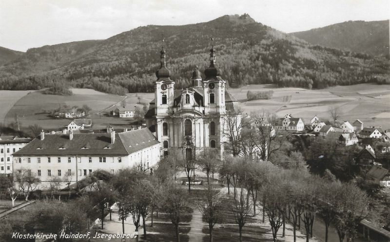 Hejnice/Haindorf na dobové pohlednici. Zdroj: archiv autorky