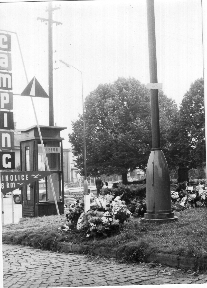 Jičín - místo střelby 7. září 1968