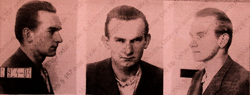 Josef Brzoň, foto z vězení, 1954. Zdroj: Post Bellum