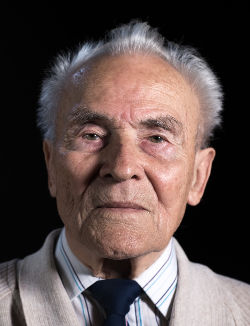 Karel Bažant v roce 2016 při natáčení pro Paměť národa. Foto: Paměť národa