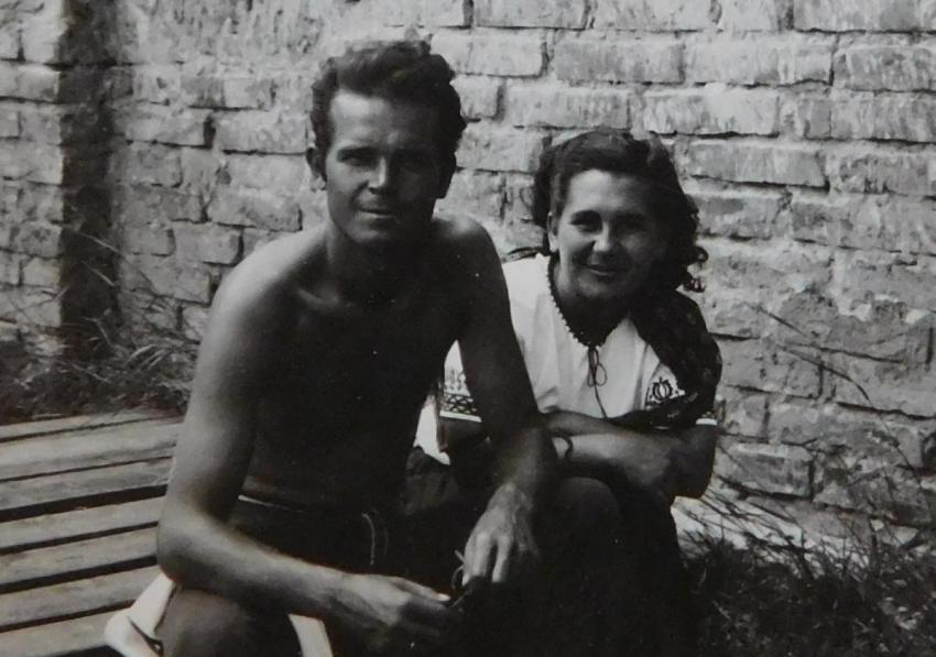 Manželé Ludmila a Václav Švédovi v roce 1948