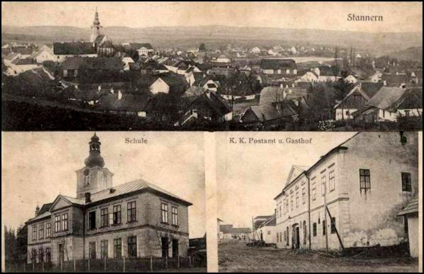 Pohlednice Stonařova (Stannern). Zdroj: Archiv pamětnice
