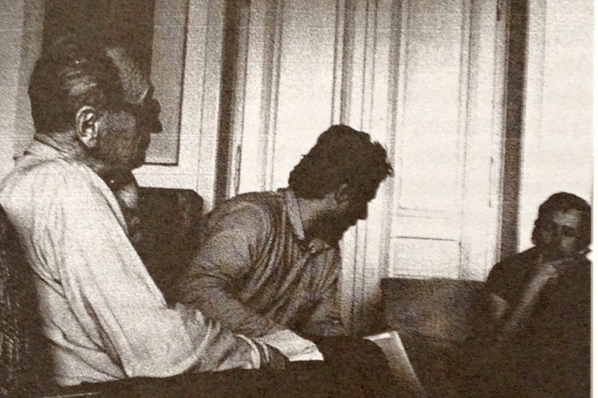 S Václavem Havlem a Jiřím Hájkem, 1986. Zdroj: archiv pamětníka