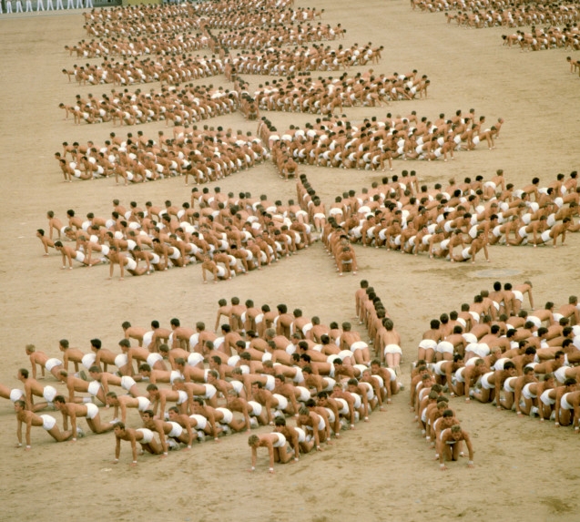 Cvičení vojáků na Strahově 30. června 1985. Foto: ČTK