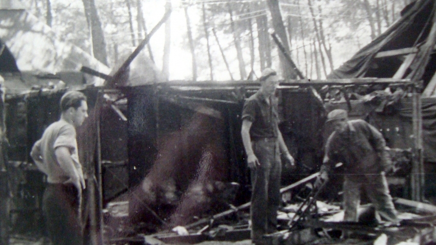 Zajatecký tábor v Itálii. Zdroj: Archiv pamětníka