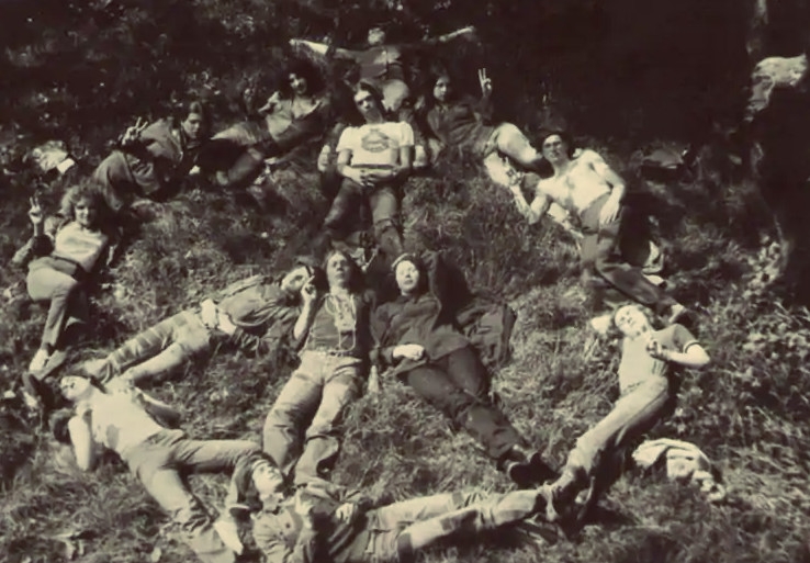 Happening ukrajinských hippies. Zdroj: archiv Alika Olisevyče