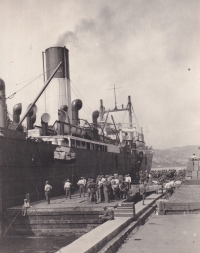 Loď Protesilaus vyplula z Vladivostoku 8. června 1920 v osm hodin večer. Do kanadského Vancouveru legionáři dorazili o třináct dní později. Zdroj: archiv pamětnice