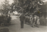 The school in Hynčice nad Moravou before the Second World War