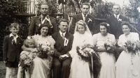 Svatební fotografie z roku 1952
