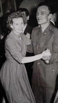 S manželem na plese v roce 1963