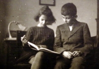 Radka Křivánková s bratrem