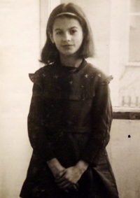 Radka, the school girl, during the time of her father's execution by Nazis