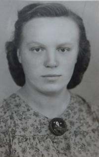 Anna Matysová (Kršková) in her youth