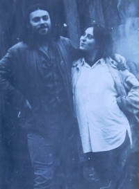 Stanislav Stojaspal with his first wife Marcela