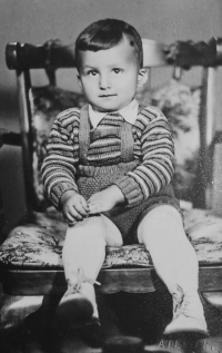 Ladislav Tichý as a child 