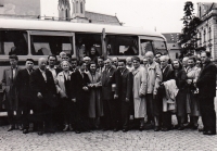 From a trip of the Ostrava Astronomical Club to Kroměříž, 1958	