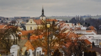 Ladislav Tichý´s home town, Olešnice, with St. Vavřinec church 