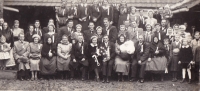 1939, svatba, rodinná fotografie