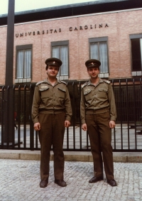 Tomáš and Pavel as soldiers in 1958 