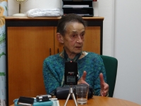 Helena Němcová při natáčení