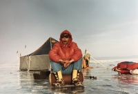 Zimní přechod jezera Bajkal, Sibiř 1990