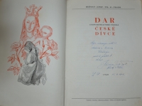 A book by uncle Josef Heřman Tyl with a personal inscription