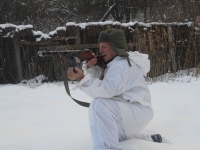 Pavel Chmelík at a shooting range in Vršava 
