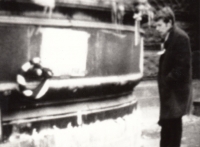 Jan Zajíc na Václavském náměstí v Praze / leden 1969