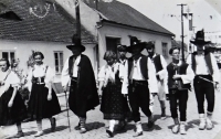 Jiří Langer / journey 1957 / folklore festival in Strážnice
