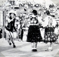 Jiří Langer / putování 1957 / folklorní festival ve Východné / Slovensko