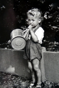 Jiří Langer as a child in Adamov in 1938