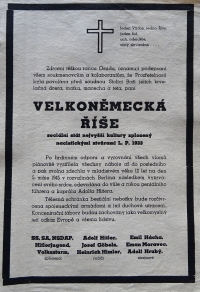 Jiří Langer / plakát z konce války / Praha / květen 1945