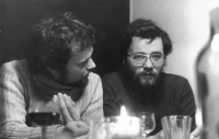 Jiří Kvapil, on the right, in January 1980