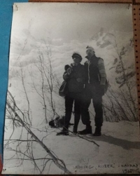 1985, in the Caucasus with her husband