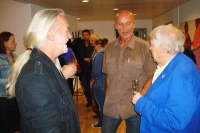 Vernisáž ve Vídni, s otcem Pavlem Kohoutem, září 2012.