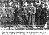 Členové výsadku, Černovnice u Tábora, květen 1945