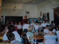 Zahájení školního roku 1990 – 1991 ve Višňové, poprvé ve funkci ředitelky školy
