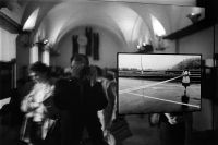 Exhibition opening, Fotochema gallery in 1987