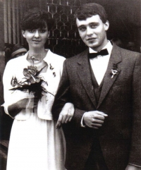 Wedding of the witness' son Michael and his fiancée Jana. 23th November 1985.