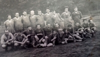 Soccer team, witness second from the right