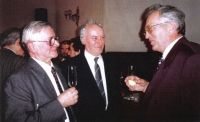 Jiří Holenda with Professors Fiedler and Pták.