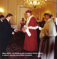 Při jmenování rektorem