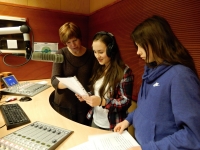 Students team in the Czech Radio