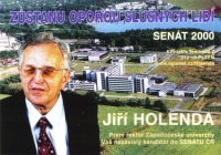 Flyer for the Senate elections in 2000.